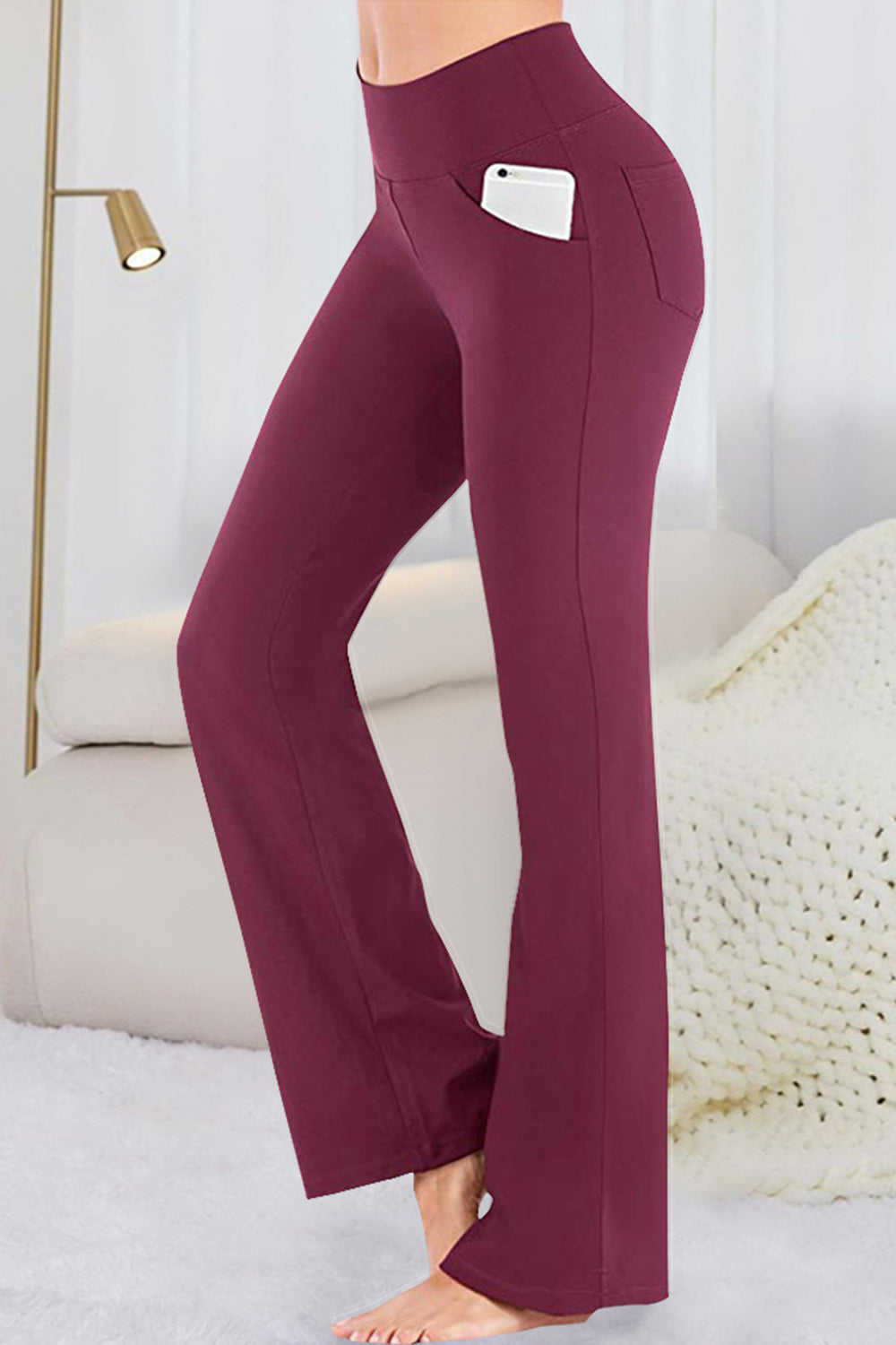 Pocketed High Waist Active Pants (Multiple colors available)