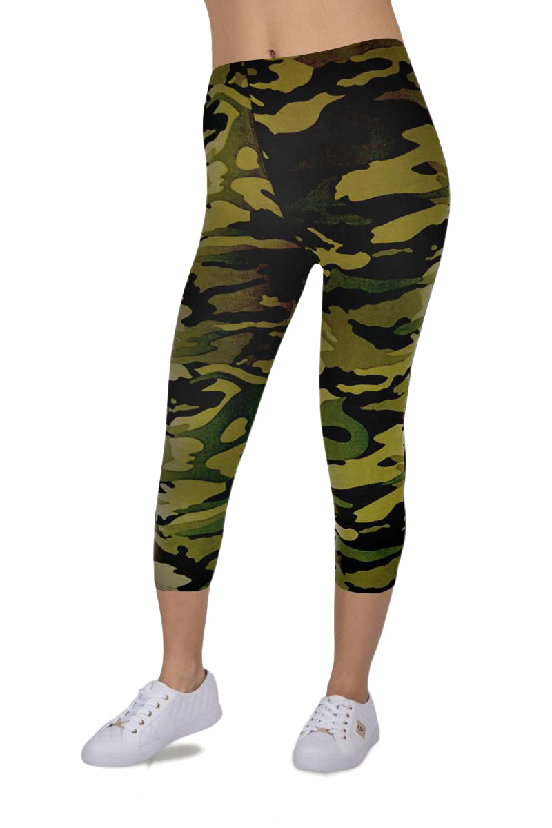 Camouflage Capri