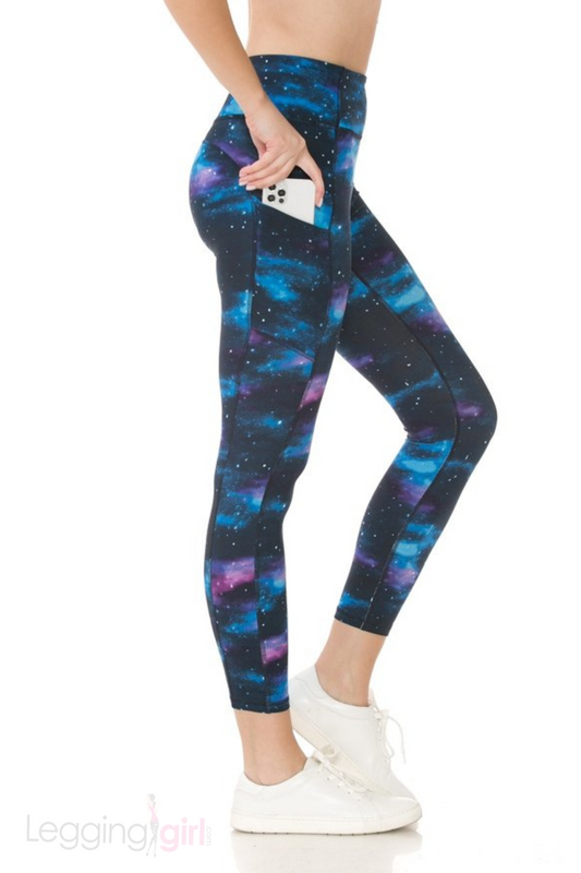 Athletic Pocket  Capri -  Galaxy