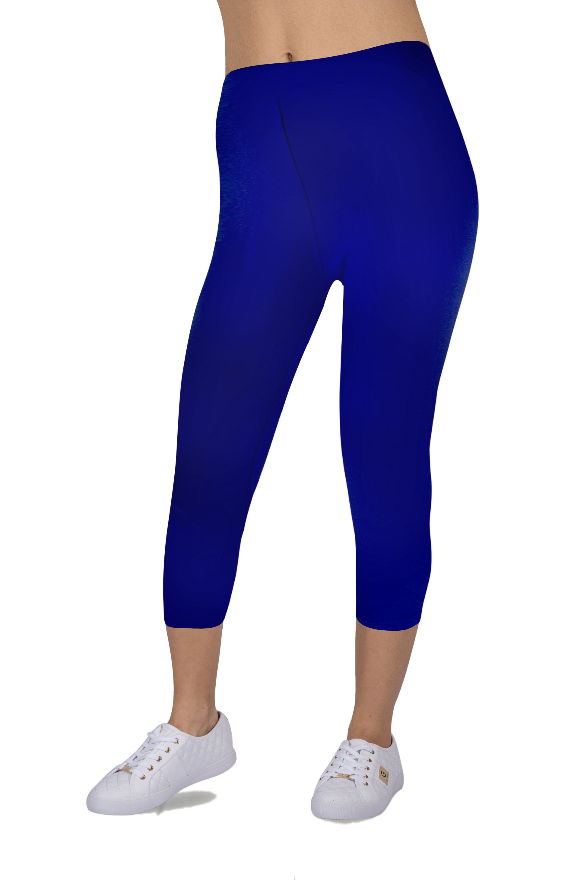 Solid Royal Blue Capris